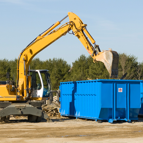 what size residential dumpster rentals are available in Fulks Run